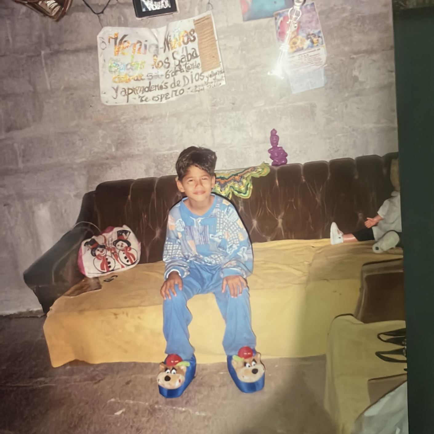 Wesley Caicedo da bambino